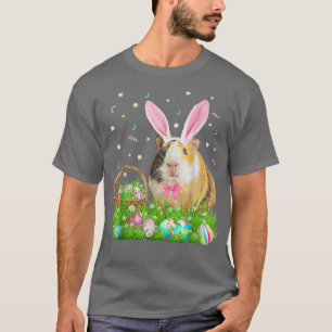 Cute Guinea Pig Easter Day Bunny Eggs Easter T-Shirt