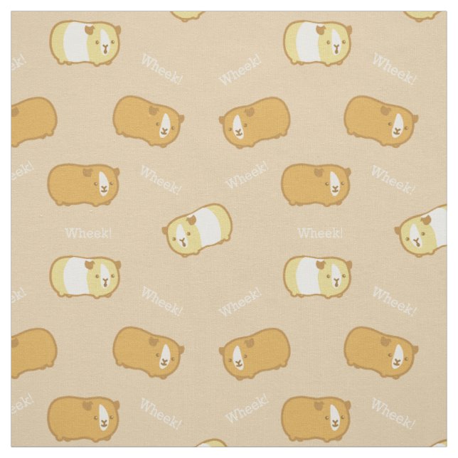 Cute Guinea Pig Fabric (Swatch)