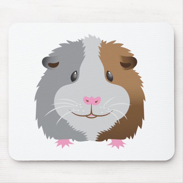 cute guinea pig face mouse pad (Front)