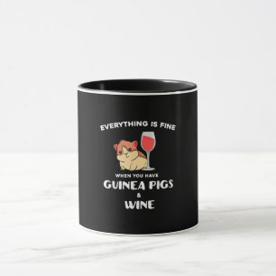 Cute Guinea Pig Gift Wine Lover Mug