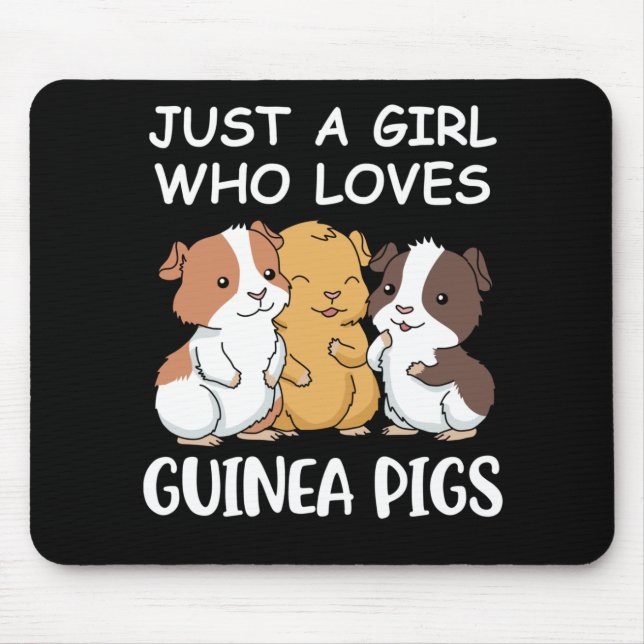 Cute Guinea Pig Gifts Girls Kawaii Guinea Pig Gift Mouse Pad (Front)