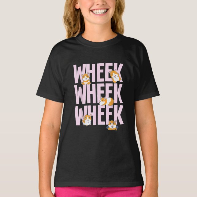 Cute Guinea Pig Hamster T-Shirt (Front)
