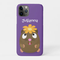 Cute guinea pig happy cartoon illustration