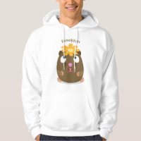 Cute guinea pig happy cartoon illustration