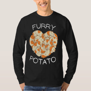 Cute Guinea Pig Heart Furry Potato  6 T-Shirt