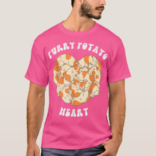 Cute Guinea Pig Heart Furry Potato Lover764 T-Shirt