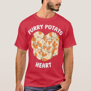 Cute Guinea Pig Heart Furry Potato Lover 118 T-Shirt