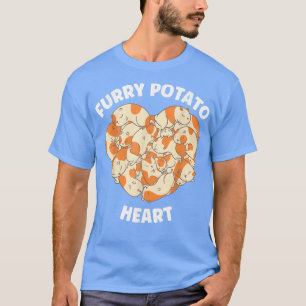 Cute Guinea Pig Heart Furry Potato Lover 761  T-Shirt