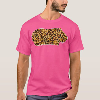 Cute Guinea Pig Lover Pet Animal Print Leopard Gir T-Shirt