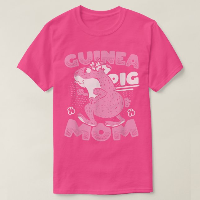 Cute Guinea Pig Mum 793  T-Shirt (Design Front)