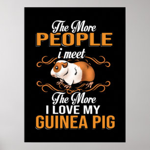 Cute Guinea Pig Mum Poster