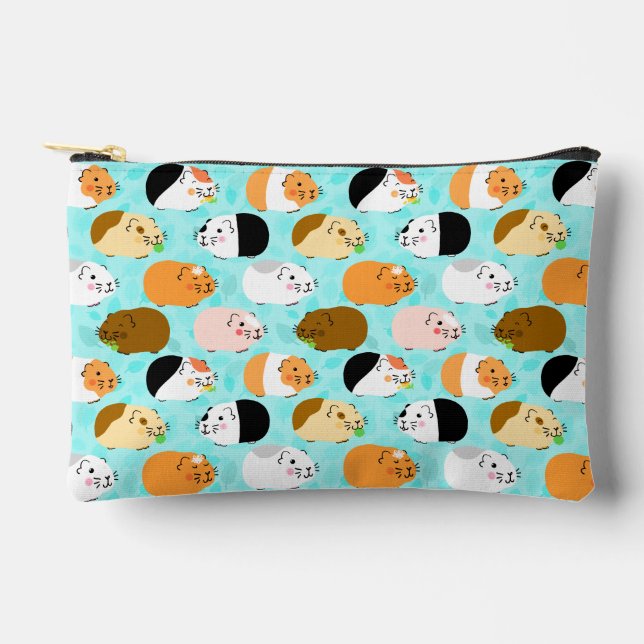 Cute Guinea Pig Pattern Accessory Pouch (Front)