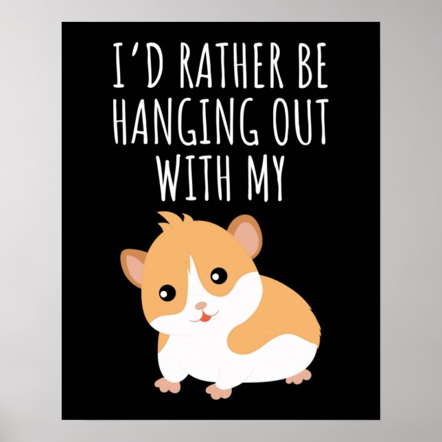 Cute Guinea Pig Poster (Front)