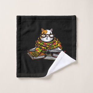 Cute Guinea Pig Read Book Cute Pet Lover Wash Cloth