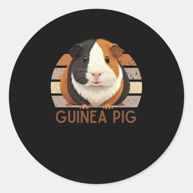 Cute Guinea Pig Sticker  (Front)
