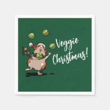 Cute Guinea Pig Veggie Christmas! Sprout Juggler