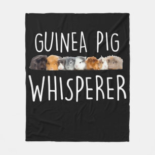 Cute Guinea Pig Whisperer Animal Lover Gift Fleece Blanket