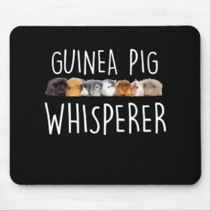 Cute Guinea Pig Whisperer Animal Lover Gift Mouse Pad
