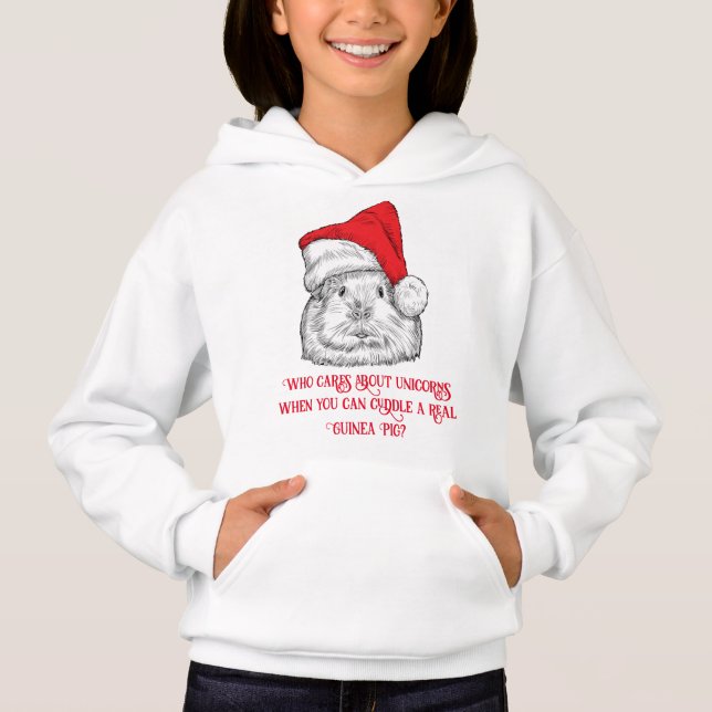 Cute Guinea Pig with Christmas hat (Front)