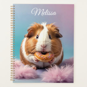 Cute Guinea Pig With Donut Pastel Gradient  Planner