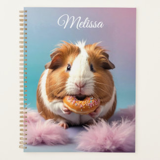 Cute Guinea Pig With Doughnut Pastel Gradient  Planner