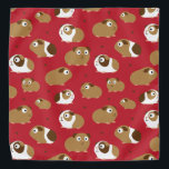 Cute Guinea Pigs Bandanna<br><div class="desc">Cute guinea pigs.</div>