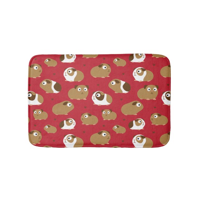 Cute Guinea Pigs Bath Mat (Front)