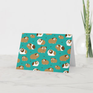 Cute Guinea Pigs Card