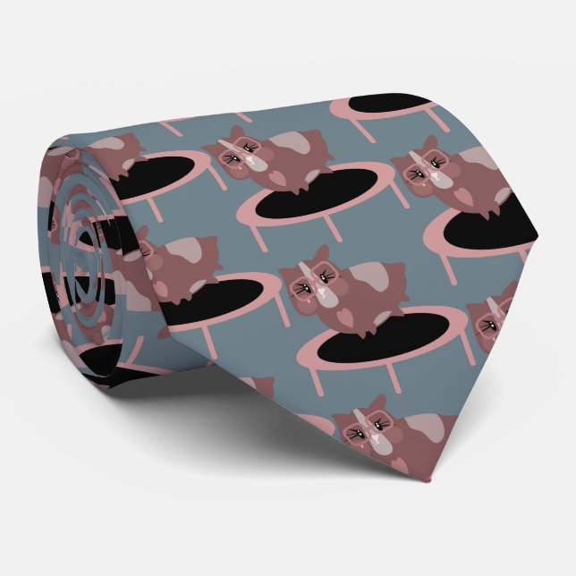 Cute Guinea Pigs Exercising Tie (Rolled)