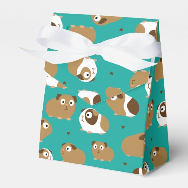 Cute Guinea Pigs Favour Box (Front Side)