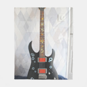 Cute Guitar Fleece Blanket