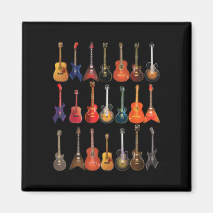 Cute Guitar Rock And Roll Musical Instruments Gift Magnet