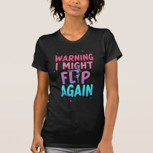 Cute Gymnastics Art for Girls, Kids, Women Gym T-Shirt