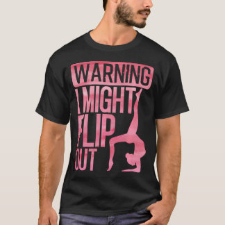Cute Gymnastics Art For Girls Women Tumbling T-Shirt