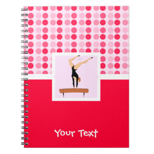 Cute Gymnastics Balance Beam Notebook