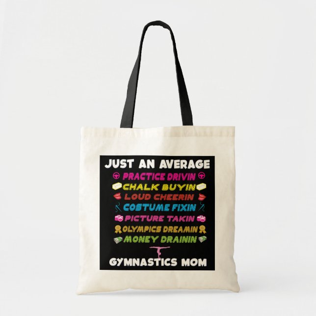 Cute gymnastics mum Mothers day gymnast mum Tote Bag (Front)