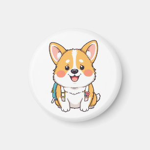Cute Hachiko Akita Inu Loyal Dog Japan Magnet