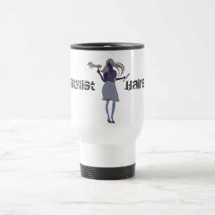 Cute Hair stylist Salon Hairdressers Travel Mug