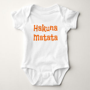 Cute Hakuna Matata Baby Bodysuit
