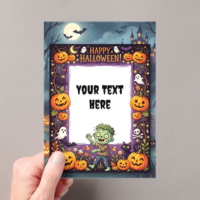 Cute Halloween Acrylic Invitation #5 (Insitu (Handheld))