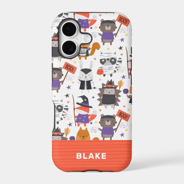 Cute Halloween Animals Personalised (Back)