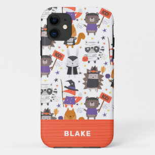 Cute Halloween Animals Personalized Case-Mate iPhone Case