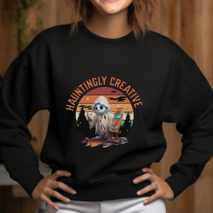 Cute Halloween Artist Painter Palette Creative  Sweatshirt