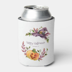 Cute Halloween Autumn Foliage Can Cooler