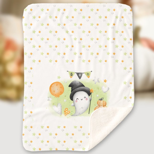 Cute Halloween Baby Sherpa Blanket (Cute Halloween Baby Sherpa Blanket)