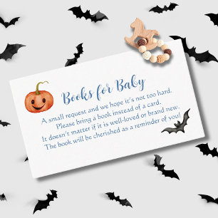 Cute Halloween Baby Shower Book Request  Enclosure Card