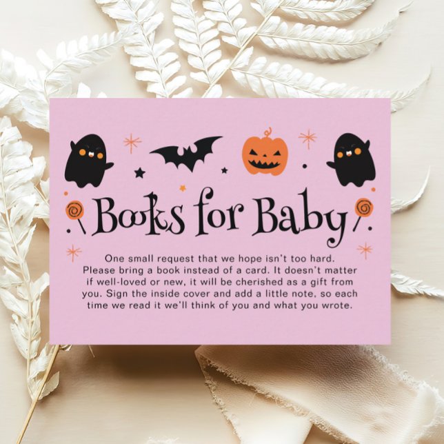 Cute Halloween Baby Shower Books for Baby Enclosure Card (Creator Uploaded)