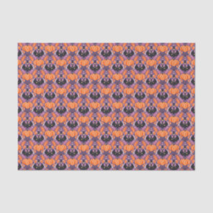 Cute Halloween Bat and Pumpkin Decoupage Tissue Paper