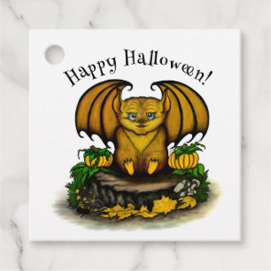  Cute Halloween Bat Favour Tags