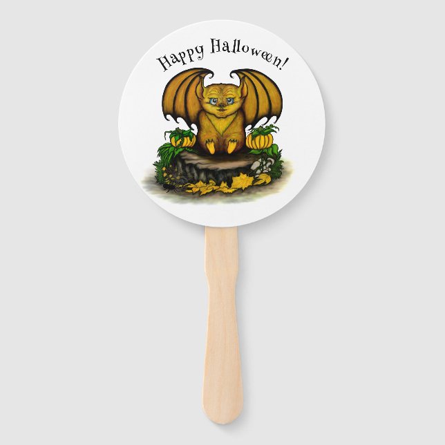  Cute Halloween Bat Hand Fan (Front)